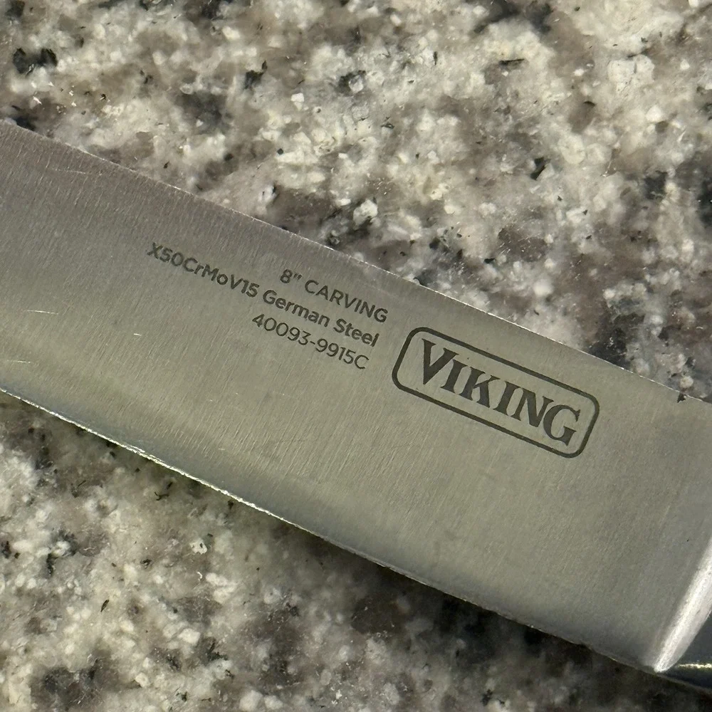 Viking Professional 9-Piece Knife German Steel Cutlery Set Kitchen Chef Santoku